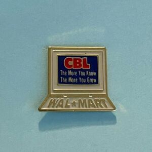 Walmart Associate Lapel‎ Pin CBL The More You Know The More You Grow  VTG